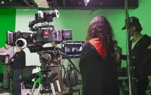 DOP and U2 member scrutinizing the set - a significant scene expertly managed by Films.Solutions