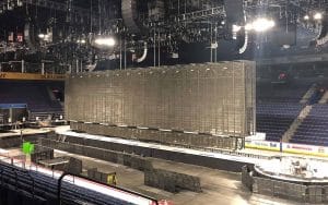 Central screen at Laval's amphitheatre set for U2's video by Films.Solutions
