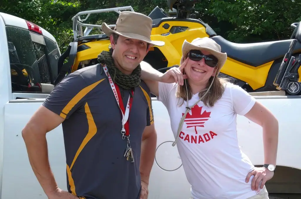 The team of Films.Solutions taking in the natural beauty of Eastern Quebec while filming the "King of the River" TV series.
